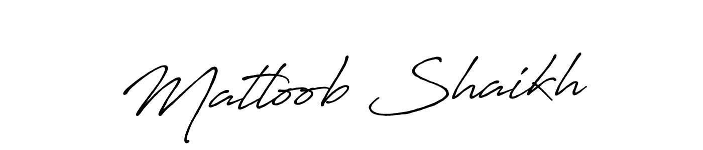 Antro_Vectra_Bolder is a professional signature style that is perfect for those who want to add a touch of class to their signature. It is also a great choice for those who want to make their signature more unique. Get Matloob Shaikh name to fancy signature for free. Matloob Shaikh signature style 7 images and pictures png