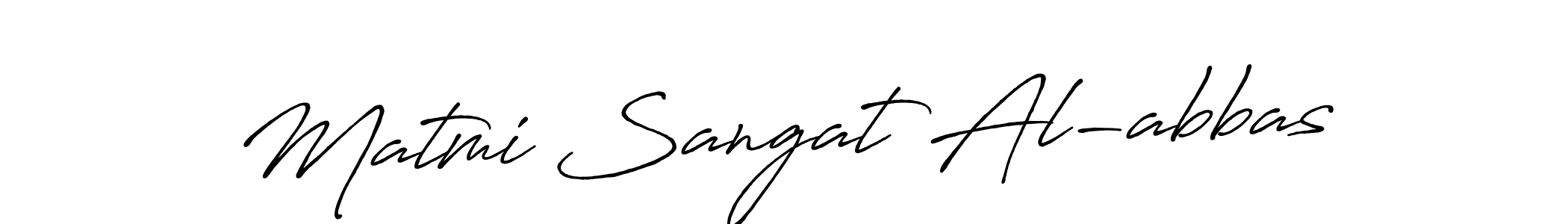 Also we have Matmi Sangat Al-abbas name is the best signature style. Create professional handwritten signature collection using Antro_Vectra_Bolder autograph style. Matmi Sangat Al-abbas signature style 7 images and pictures png