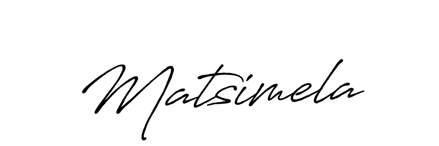 Also we have Matsimela name is the best signature style. Create professional handwritten signature collection using Antro_Vectra_Bolder autograph style. Matsimela signature style 7 images and pictures png