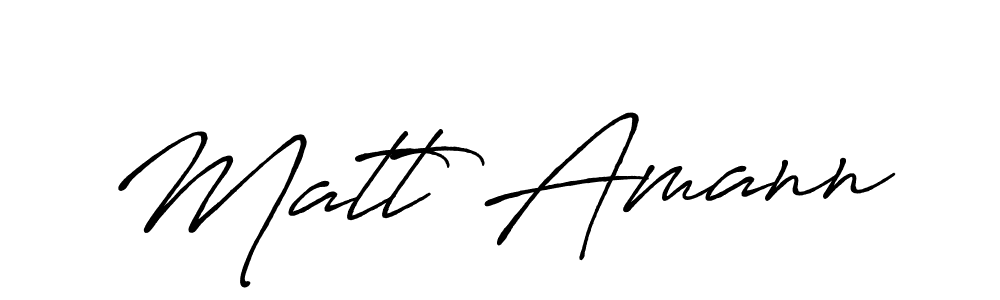 How to make Matt Amann name signature. Use Antro_Vectra_Bolder style for creating short signs online. This is the latest handwritten sign. Matt Amann signature style 7 images and pictures png