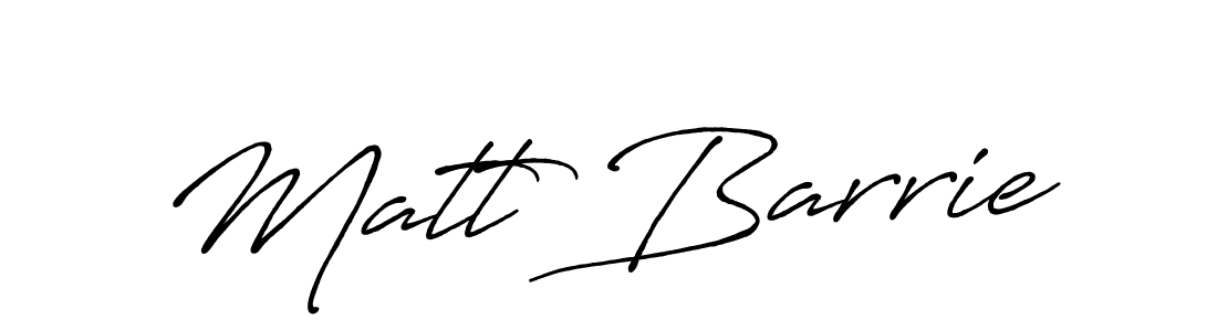 Matt Barrie stylish signature style. Best Handwritten Sign (Antro_Vectra_Bolder) for my name. Handwritten Signature Collection Ideas for my name Matt Barrie. Matt Barrie signature style 7 images and pictures png