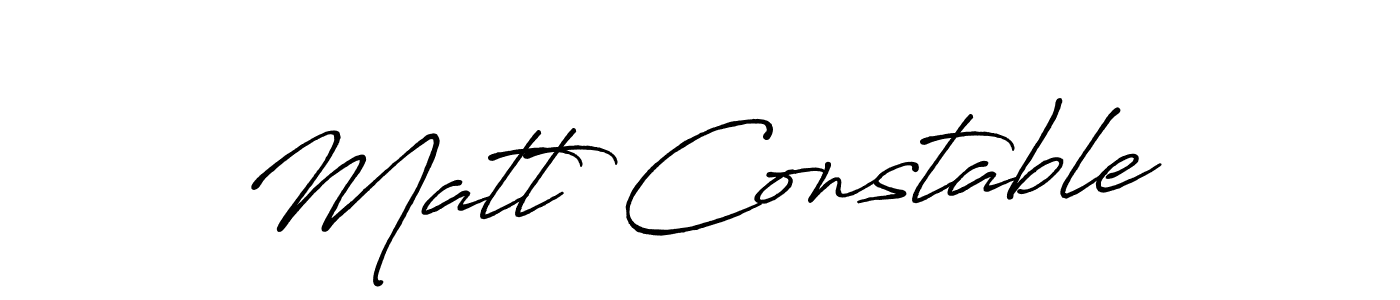 It looks lik you need a new signature style for name Matt Constable. Design unique handwritten (Antro_Vectra_Bolder) signature with our free signature maker in just a few clicks. Matt Constable signature style 7 images and pictures png