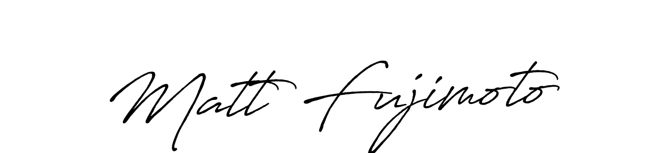 How to make Matt Fujimoto signature? Antro_Vectra_Bolder is a professional autograph style. Create handwritten signature for Matt Fujimoto name. Matt Fujimoto signature style 7 images and pictures png