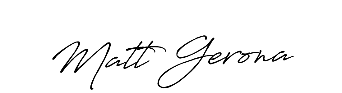 Once you've used our free online signature maker to create your best signature Antro_Vectra_Bolder style, it's time to enjoy all of the benefits that Matt Gerona name signing documents. Matt Gerona signature style 7 images and pictures png