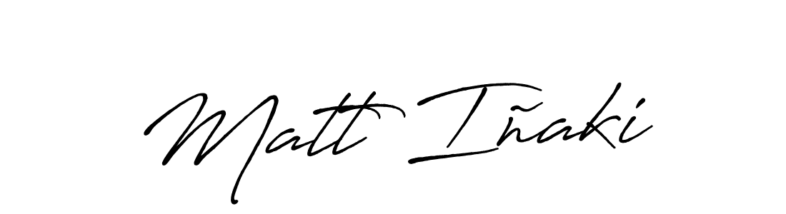 Also You can easily find your signature by using the search form. We will create Matt Iñaki name handwritten signature images for you free of cost using Antro_Vectra_Bolder sign style. Matt Iñaki signature style 7 images and pictures png