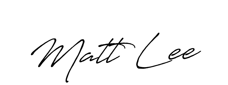 Make a beautiful signature design for name Matt Lee. With this signature (Antro_Vectra_Bolder) style, you can create a handwritten signature for free. Matt Lee signature style 7 images and pictures png