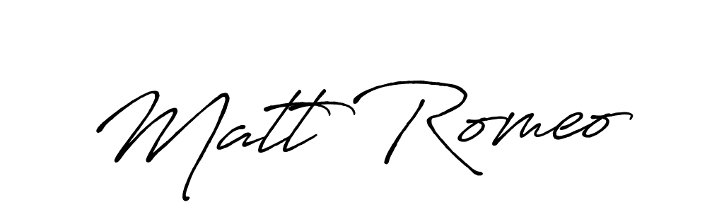 Similarly Antro_Vectra_Bolder is the best handwritten signature design. Signature creator online .You can use it as an online autograph creator for name Matt Romeo. Matt Romeo signature style 7 images and pictures png
