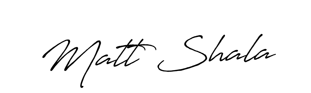 Antro_Vectra_Bolder is a professional signature style that is perfect for those who want to add a touch of class to their signature. It is also a great choice for those who want to make their signature more unique. Get Matt Shala name to fancy signature for free. Matt Shala signature style 7 images and pictures png