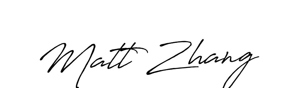 You should practise on your own different ways (Antro_Vectra_Bolder) to write your name (Matt Zhang) in signature. don't let someone else do it for you. Matt Zhang signature style 7 images and pictures png