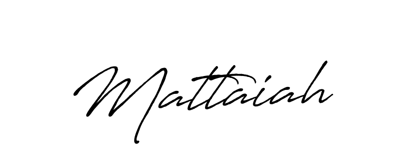 Make a beautiful signature design for name Mattaiah. With this signature (Antro_Vectra_Bolder) style, you can create a handwritten signature for free. Mattaiah signature style 7 images and pictures png