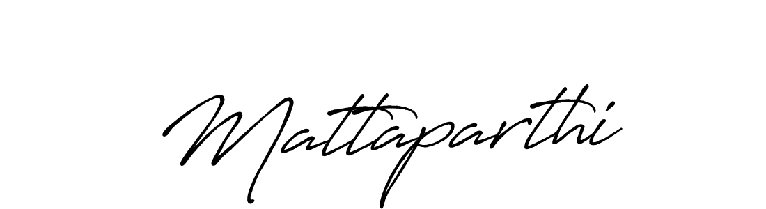 Mattaparthi stylish signature style. Best Handwritten Sign (Antro_Vectra_Bolder) for my name. Handwritten Signature Collection Ideas for my name Mattaparthi. Mattaparthi signature style 7 images and pictures png