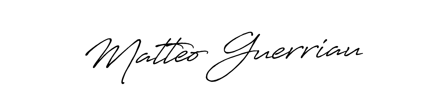 Similarly Antro_Vectra_Bolder is the best handwritten signature design. Signature creator online .You can use it as an online autograph creator for name Matteo Guerriau. Matteo Guerriau signature style 7 images and pictures png