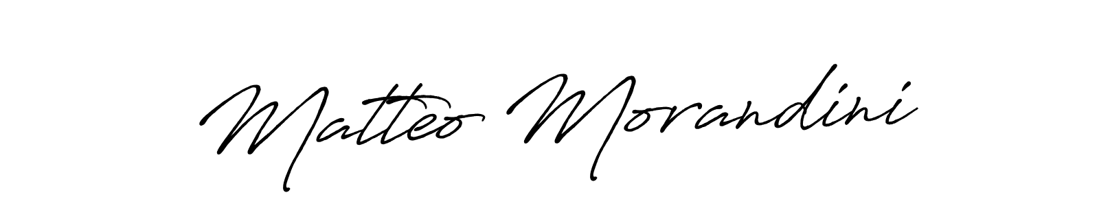 Antro_Vectra_Bolder is a professional signature style that is perfect for those who want to add a touch of class to their signature. It is also a great choice for those who want to make their signature more unique. Get Matteo Morandini name to fancy signature for free. Matteo Morandini signature style 7 images and pictures png
