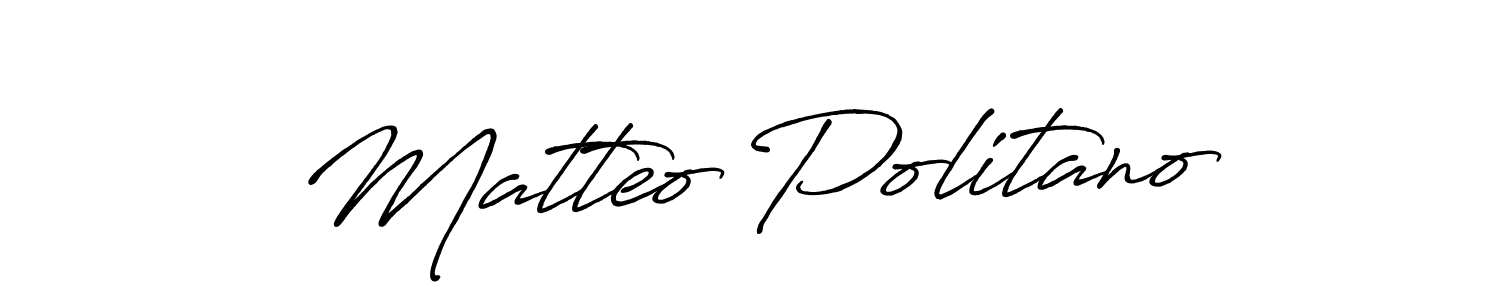 Create a beautiful signature design for name Matteo Politano. With this signature (Antro_Vectra_Bolder) fonts, you can make a handwritten signature for free. Matteo Politano signature style 7 images and pictures png