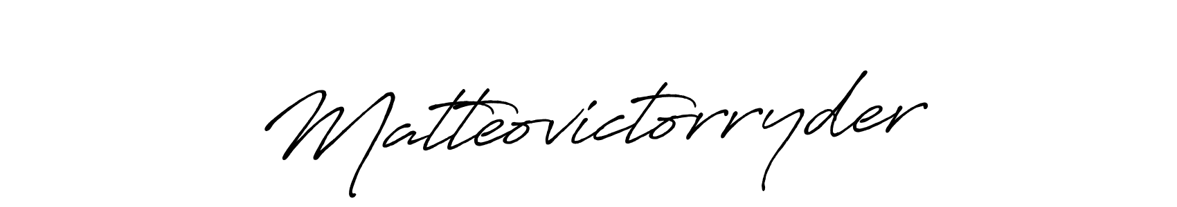 Matteovictorryder stylish signature style. Best Handwritten Sign (Antro_Vectra_Bolder) for my name. Handwritten Signature Collection Ideas for my name Matteovictorryder. Matteovictorryder signature style 7 images and pictures png