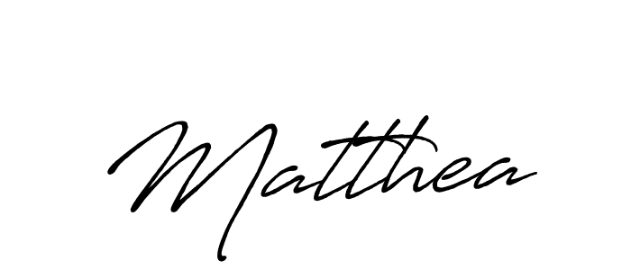 Matthea stylish signature style. Best Handwritten Sign (Antro_Vectra_Bolder) for my name. Handwritten Signature Collection Ideas for my name Matthea. Matthea signature style 7 images and pictures png