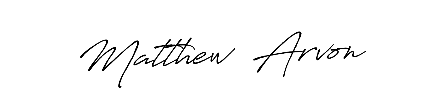 Create a beautiful signature design for name Matthew  Arvon. With this signature (Antro_Vectra_Bolder) fonts, you can make a handwritten signature for free. Matthew  Arvon signature style 7 images and pictures png
