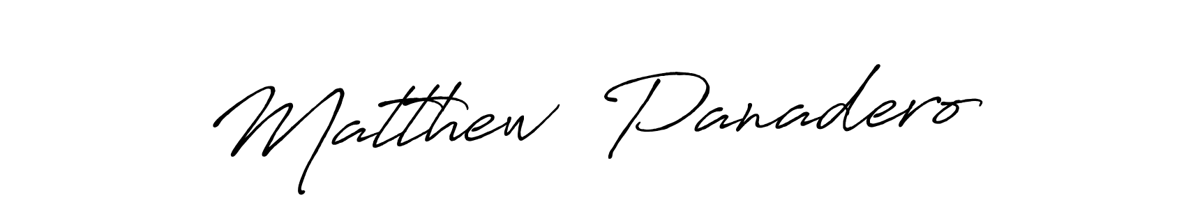Make a beautiful signature design for name Matthew  Panadero. With this signature (Antro_Vectra_Bolder) style, you can create a handwritten signature for free. Matthew  Panadero signature style 7 images and pictures png