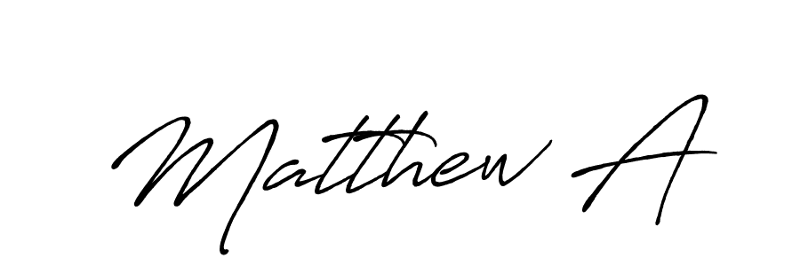 How to make Matthew A name signature. Use Antro_Vectra_Bolder style for creating short signs online. This is the latest handwritten sign. Matthew A signature style 7 images and pictures png