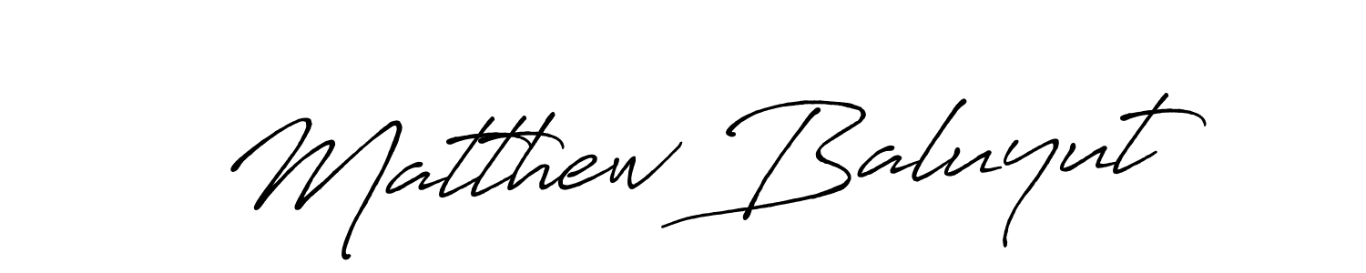 Antro_Vectra_Bolder is a professional signature style that is perfect for those who want to add a touch of class to their signature. It is also a great choice for those who want to make their signature more unique. Get Matthew Baluyut name to fancy signature for free. Matthew Baluyut signature style 7 images and pictures png