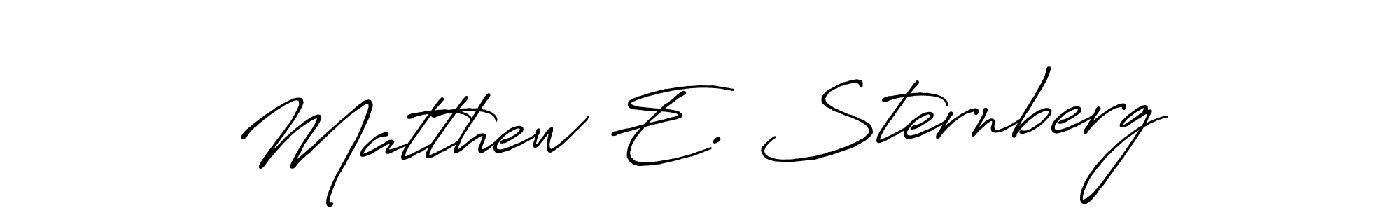 Use a signature maker to create a handwritten signature online. With this signature software, you can design (Antro_Vectra_Bolder) your own signature for name Matthew E. Sternberg. Matthew E. Sternberg signature style 7 images and pictures png