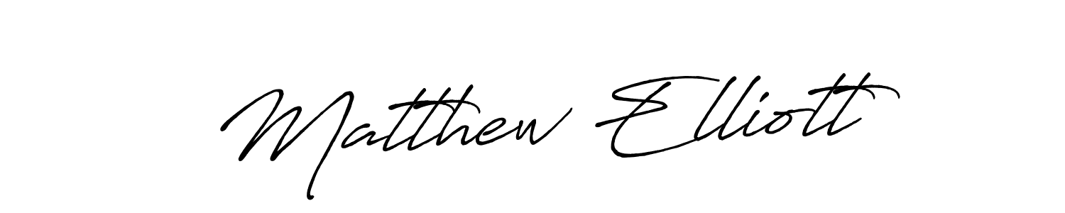 Matthew Elliott stylish signature style. Best Handwritten Sign (Antro_Vectra_Bolder) for my name. Handwritten Signature Collection Ideas for my name Matthew Elliott. Matthew Elliott signature style 7 images and pictures png