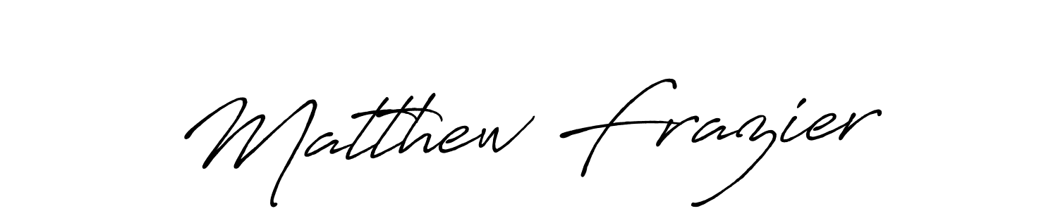 Create a beautiful signature design for name Matthew Frazier. With this signature (Antro_Vectra_Bolder) fonts, you can make a handwritten signature for free. Matthew Frazier signature style 7 images and pictures png