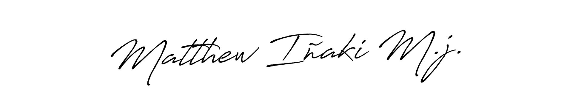 Also we have Matthew Iñaki M.j. name is the best signature style. Create professional handwritten signature collection using Antro_Vectra_Bolder autograph style. Matthew Iñaki M.j. signature style 7 images and pictures png