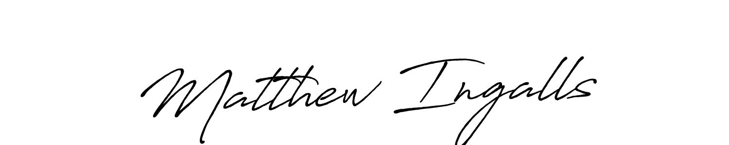 Create a beautiful signature design for name Matthew Ingalls. With this signature (Antro_Vectra_Bolder) fonts, you can make a handwritten signature for free. Matthew Ingalls signature style 7 images and pictures png