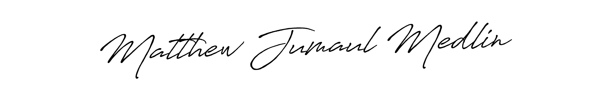 It looks lik you need a new signature style for name Matthew Jumaul Medlin. Design unique handwritten (Antro_Vectra_Bolder) signature with our free signature maker in just a few clicks. Matthew Jumaul Medlin signature style 7 images and pictures png