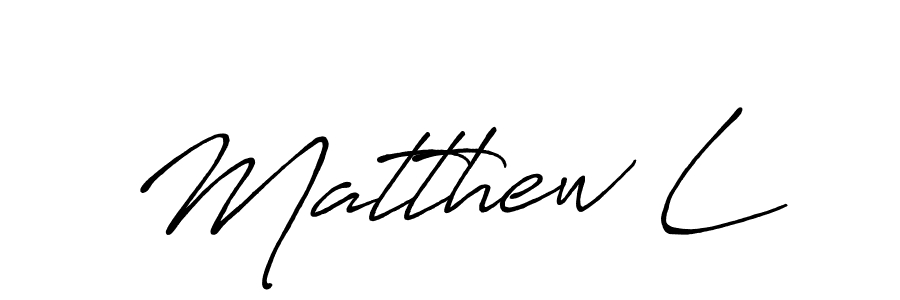 Also You can easily find your signature by using the search form. We will create Matthew L name handwritten signature images for you free of cost using Antro_Vectra_Bolder sign style. Matthew L signature style 7 images and pictures png