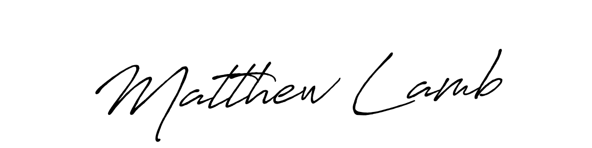 Design your own signature with our free online signature maker. With this signature software, you can create a handwritten (Antro_Vectra_Bolder) signature for name Matthew Lamb. Matthew Lamb signature style 7 images and pictures png