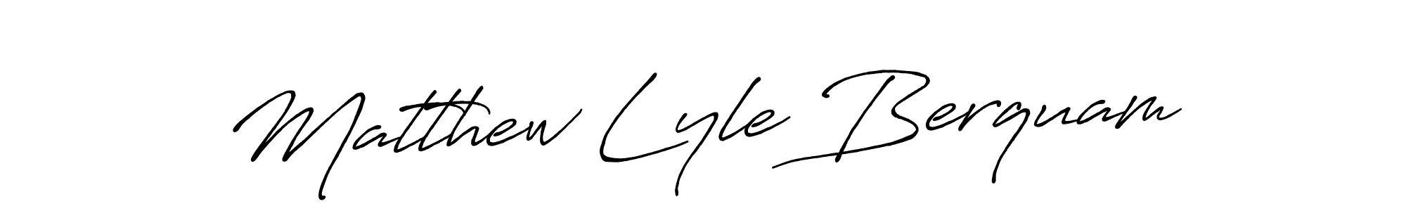 Matthew Lyle Berquam stylish signature style. Best Handwritten Sign (Antro_Vectra_Bolder) for my name. Handwritten Signature Collection Ideas for my name Matthew Lyle Berquam. Matthew Lyle Berquam signature style 7 images and pictures png