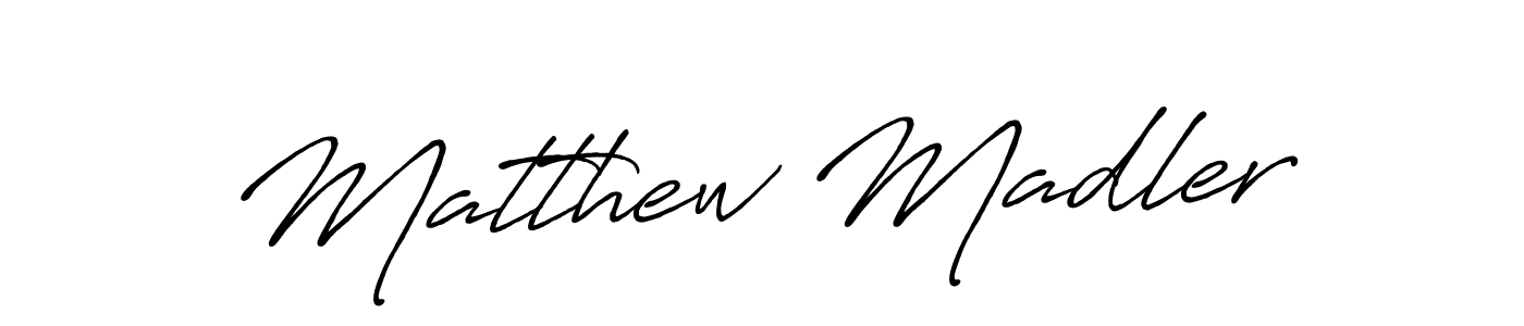 Create a beautiful signature design for name Matthew Madler. With this signature (Antro_Vectra_Bolder) fonts, you can make a handwritten signature for free. Matthew Madler signature style 7 images and pictures png