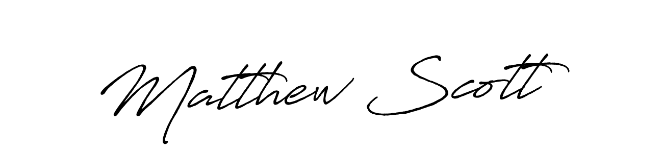 How to make Matthew Scott name signature. Use Antro_Vectra_Bolder style for creating short signs online. This is the latest handwritten sign. Matthew Scott signature style 7 images and pictures png