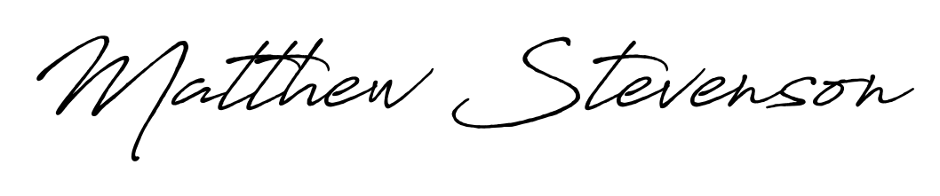 Discover how Matthew Stevenson looks in an executive cursive font (Antro_Vectra_Bolder). Perfect for legal documents, invoices, and certificates. Matthew Stevenson signature style 7 images and pictures png