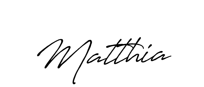 Matthia stylish signature style. Best Handwritten Sign (Antro_Vectra_Bolder) for my name. Handwritten Signature Collection Ideas for my name Matthia. Matthia signature style 7 images and pictures png