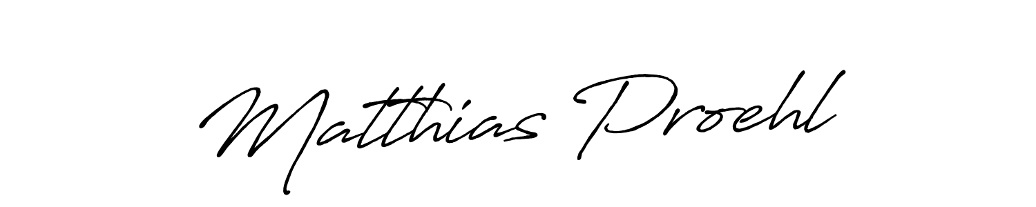 Create a beautiful signature design for name Matthias Proehl. With this signature (Antro_Vectra_Bolder) fonts, you can make a handwritten signature for free. Matthias Proehl signature style 7 images and pictures png