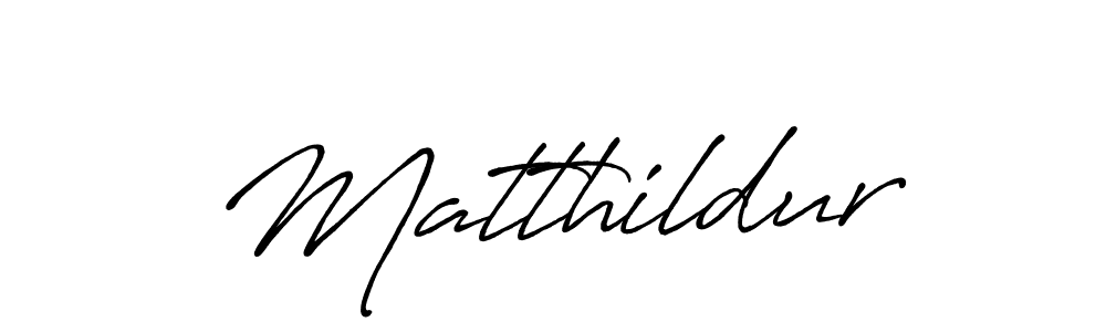 Make a beautiful signature design for name Matthildur. With this signature (Antro_Vectra_Bolder) style, you can create a handwritten signature for free. Matthildur signature style 7 images and pictures png