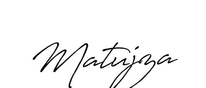 Use a signature maker to create a handwritten signature online. With this signature software, you can design (Antro_Vectra_Bolder) your own signature for name Matujza. Matujza signature style 7 images and pictures png