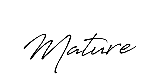 if you are searching for the best signature style for your name Mature. so please give up your signature search. here we have designed multiple signature styles  using Antro_Vectra_Bolder. Mature signature style 7 images and pictures png