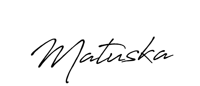 Make a beautiful signature design for name Matuska. With this signature (Antro_Vectra_Bolder) style, you can create a handwritten signature for free. Matuska signature style 7 images and pictures png