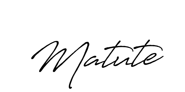 Create a beautiful signature design for name Matute. With this signature (Antro_Vectra_Bolder) fonts, you can make a handwritten signature for free. Matute signature style 7 images and pictures png