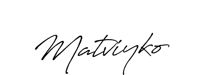 Matviyko stylish signature style. Best Handwritten Sign (Antro_Vectra_Bolder) for my name. Handwritten Signature Collection Ideas for my name Matviyko. Matviyko signature style 7 images and pictures png