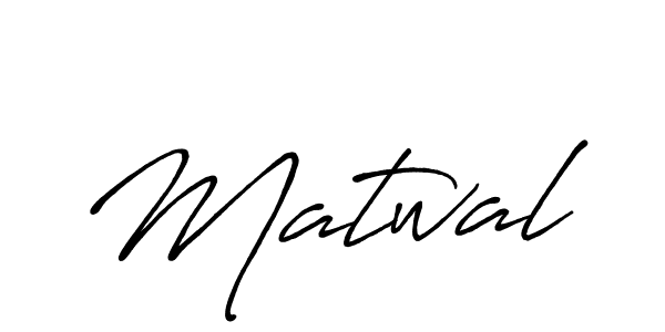 Use a signature maker to create a handwritten signature online. With this signature software, you can design (Antro_Vectra_Bolder) your own signature for name Matwal. Matwal signature style 7 images and pictures png