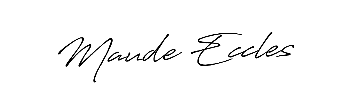 It looks lik you need a new signature style for name Maude Eccles. Design unique handwritten (Antro_Vectra_Bolder) signature with our free signature maker in just a few clicks. Maude Eccles signature style 7 images and pictures png
