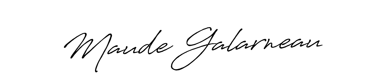 Create a beautiful signature design for name Maude Galarneau. With this signature (Antro_Vectra_Bolder) fonts, you can make a handwritten signature for free. Maude Galarneau signature style 7 images and pictures png