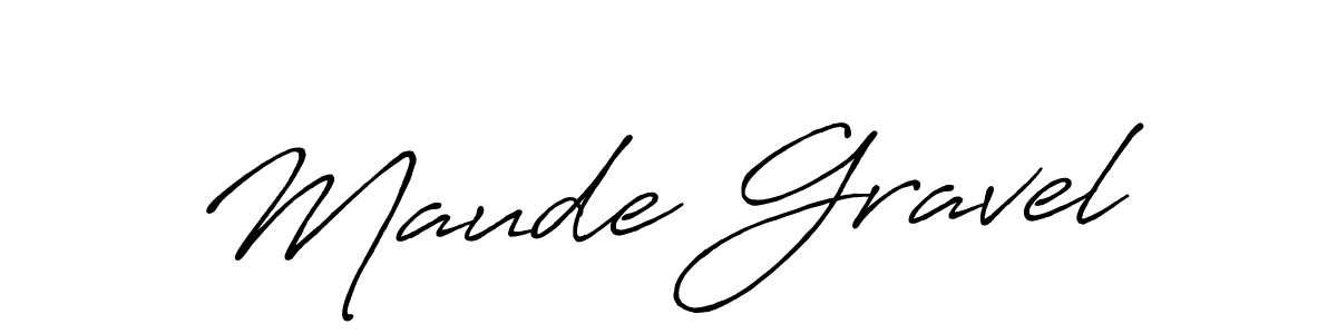 Also we have Maude Gravel name is the best signature style. Create professional handwritten signature collection using Antro_Vectra_Bolder autograph style. Maude Gravel signature style 7 images and pictures png