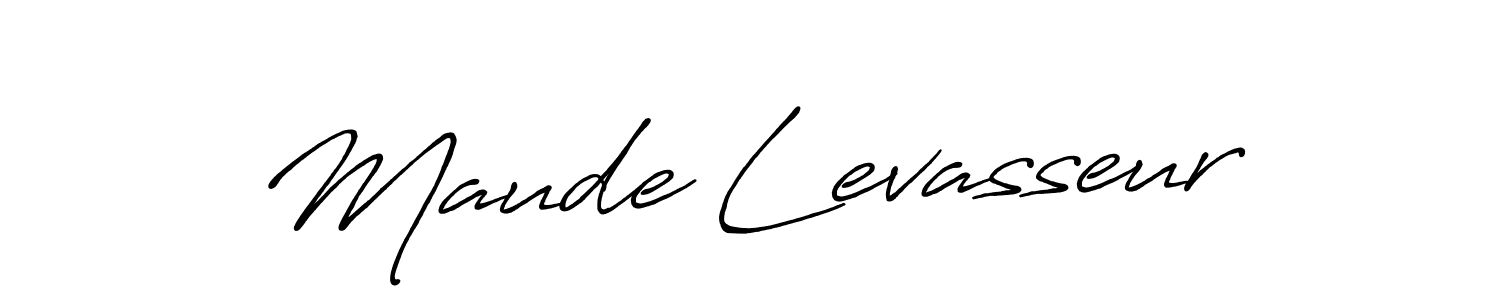 Use a signature maker to create a handwritten signature online. With this signature software, you can design (Antro_Vectra_Bolder) your own signature for name Maude Levasseur. Maude Levasseur signature style 7 images and pictures png