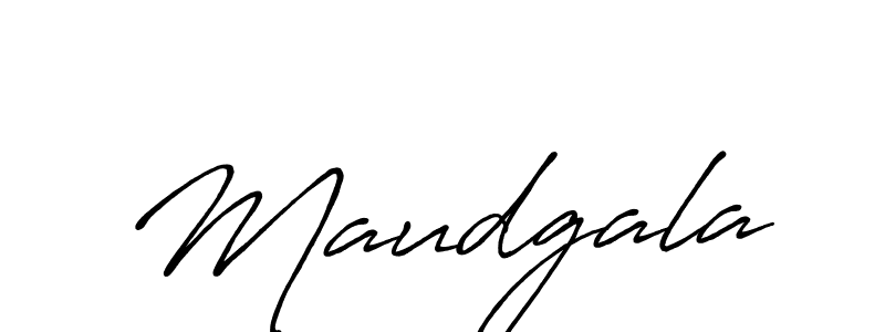 How to make Maudgala signature? Antro_Vectra_Bolder is a professional autograph style. Create handwritten signature for Maudgala name. Maudgala signature style 7 images and pictures png